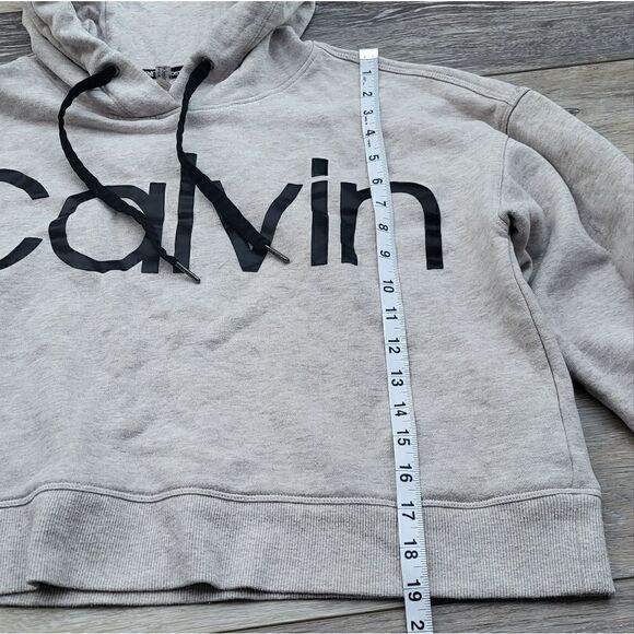 Calvin Klein crop sweatshirt Hoodie large - Picture 4 of 9